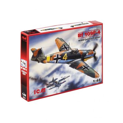 ICM - Messerschmitt Bf 109F-4 - WWII German Fighter - 1:48 - 94 Teile