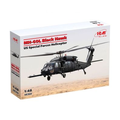 ICM - MH-60L Black Hawk - US Special Forces Helicopter - 1:48 - 302 Teile