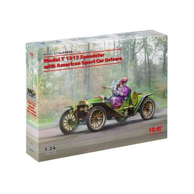 ICM - Model T 1913 Speedster mit American Sport Car Drivers - 1:24 - 123 Teile