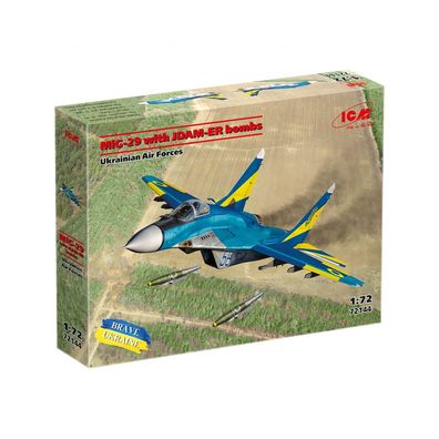 ICM - MiG-29 of Ukrainian Air Forces with JDAM-ER Bombs - 1:72 - 91 Teile
