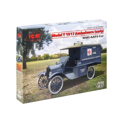 ICM - Model T 1917 Ambulance (early) - WWI AAFS Car - 1:35 - 116 Teile