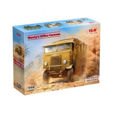 ICM - Monty office caravan - 1:35 - 436 Teile