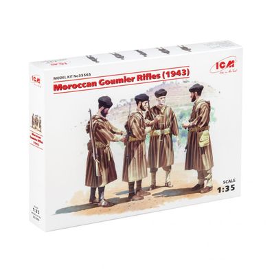 ICM - Moroccan Goumier Rifles 1943 - 1:35 - 4 Figuren