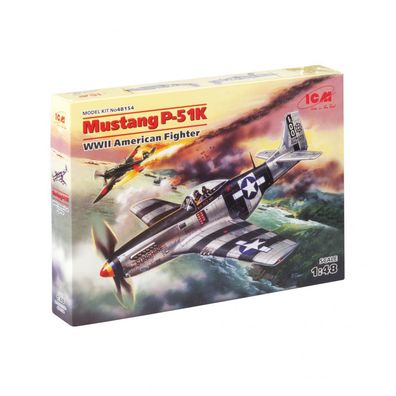 ICM - Mustang P-51K - WWII American Fighter - 1:48 - 80 Teile