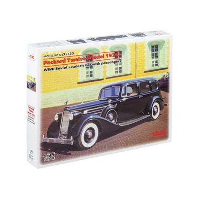 ICM - Packard Twelve (Model 1936) - WWII Soviet Leaders Car with Passengers - 1:35 -