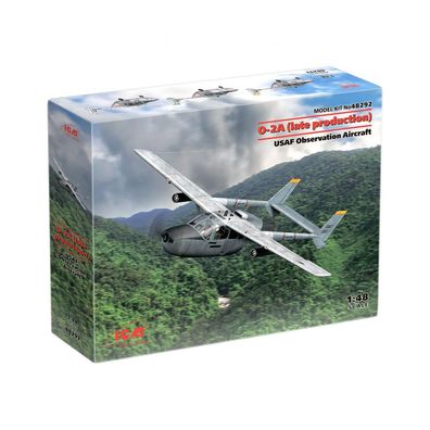 ICM - O-2A (late production) - USAF Observation Aircraft - 1:48 - 196 Teile