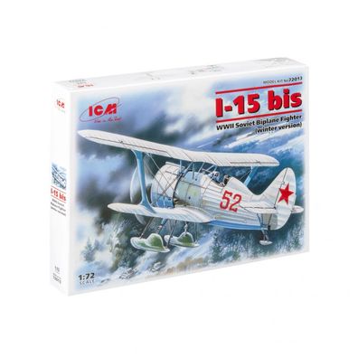 ICM - Polikarpov I-15bis Winterversion - 1:72 - 54 Teile