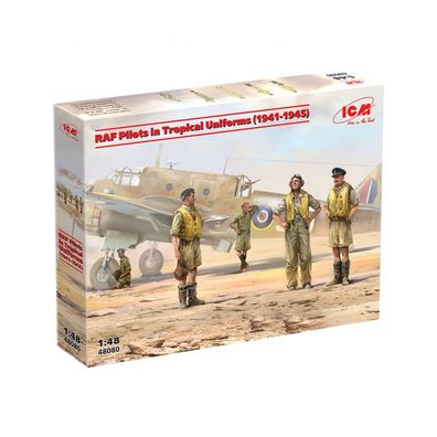 ICM - RAF Pilots in Tropical Uniforms (1941-1945) - 1:48 - 5 Figuren