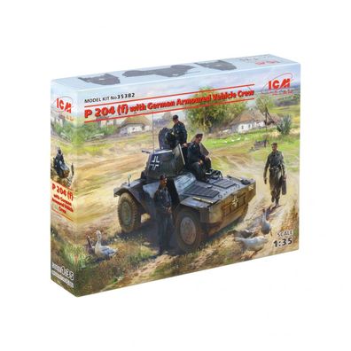 ICM - P 204 (f) mit deutscher Panzerfahrzeugbesatzung - 1:35 - 137 Teile