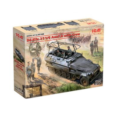 ICM - Sd. Kfz.251/6 Ausf.A with Crew - 1:35 - 334 Teile