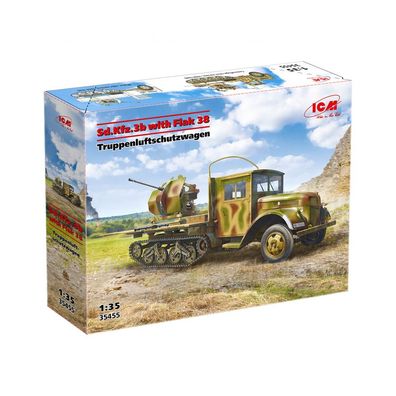 ICM - Sd. Kfz.3b with Flak 38 AA Gun - 1:35 - 245 Teile