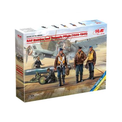 ICM - RAF Bomber and Torpedo Pilots (1939-1945) - 1:48 - 5 Figuren