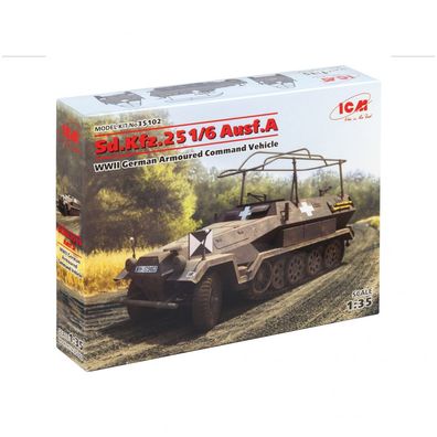 ICM - Sd. Kfz.251/6 Ausf.A - WWII German Armoured Command Vehicle - 1:35 - 302 Teile