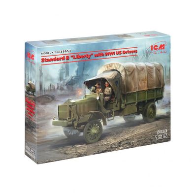 ICM - Standard B Liberty with WWI US Drivers - 1:35 - 206 Teile