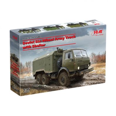 ICM - Soviet Six-Wheel Army Truck with Shelter - 1:35 - 363 Teile