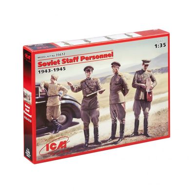 ICM - Soviet Staff Personnel (1943-1945) - 1:35 - 4 Figuren