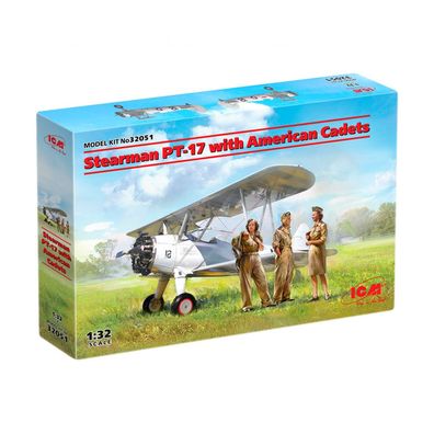ICM - Stearman PT-17 with American Cadets - 1:32 - 117 Teile