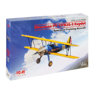 ICM - Stearman PT-17/N2S-3 Kaydet American Training Aircraft - 1:32 - 92 Teile