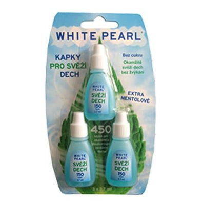 Drops for fresh breath White Pearl 3 x 3.7ml