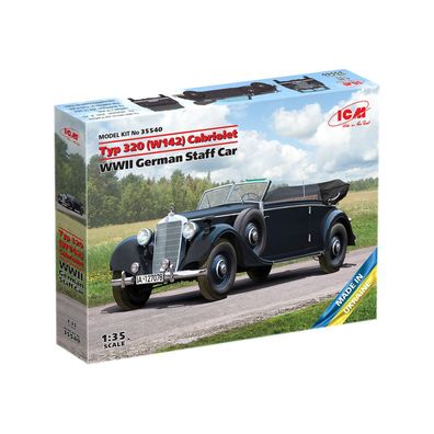 ICM - Typ 320 (W142) Cabriolet - WWII German Staff Car - 1:35 - 150 Teile