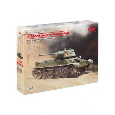 ICM - T-34/76 frühe Produktion 1943 - 1:35 - 199 Teile