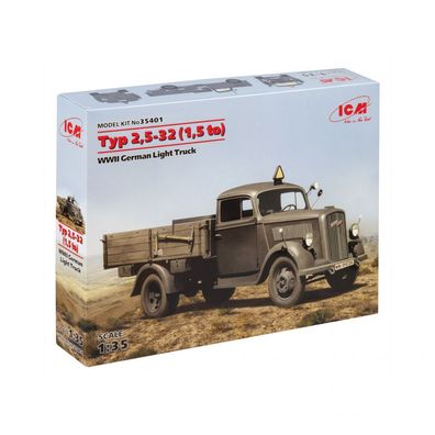 ICM - Typ 2,5-32 (1,5 to) WWII German Light Truck - 1:35 - 175 Teile