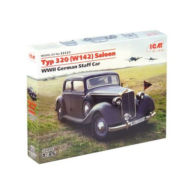 ICM - Typ 320 (W142) Saloon - WWII German Staff Car - 1:35 - 149 Teile