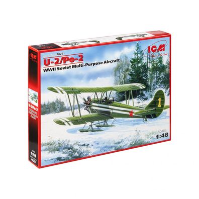 ICM - U-2/Po-2 - WWII Soviet Multi-Purpose Aircraft - 1:48 - 75 Teile