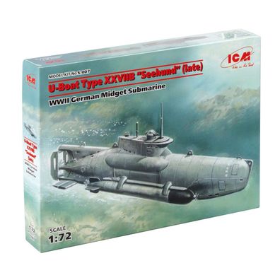 ICM - U-Boot Typ XXVIIB Seehund (spät) - 1:72 - 42 Teile