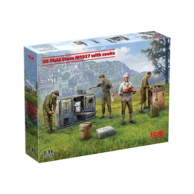 ICM - US Field Stove M1937 with Cooks - 1:35 - 296 Teile