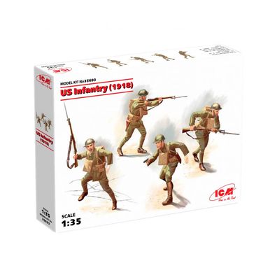 ICM - US Infantry (1918) - 1:35 - 4 Figuren