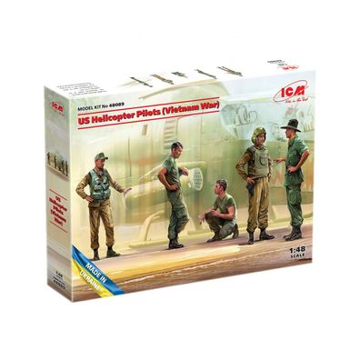 ICM - US Helicopter Pilots (Vietnam War) - 1:48 - 5 Figuren