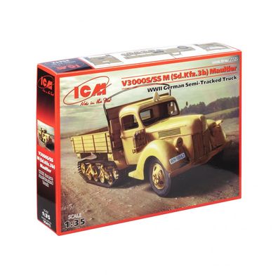 ICM - V3000S/SS M - Sd. Kfz.3b- Maultier - WWII German Semi-Tracked Truck - 1:35 - 2