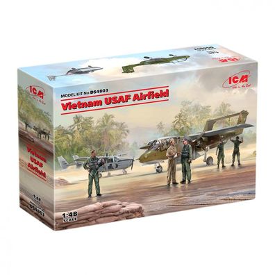 ICM - Vietnam USAF Airfield - 1:48 - 476 Teile