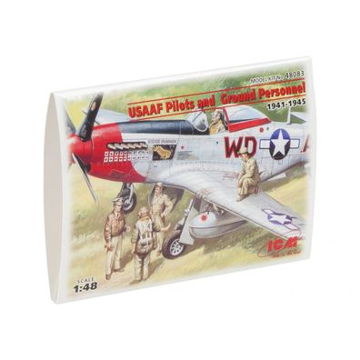 ICM - USAAF Piloten und Bodenpersonal (1941-1945) - 1:48 - 5 Figuren