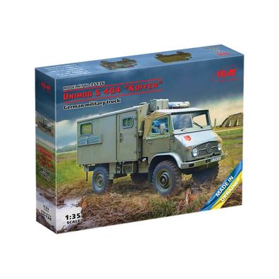 ICM - Unimog S 404 Koffer - German Military Truck - 1:35 - 288 Teile