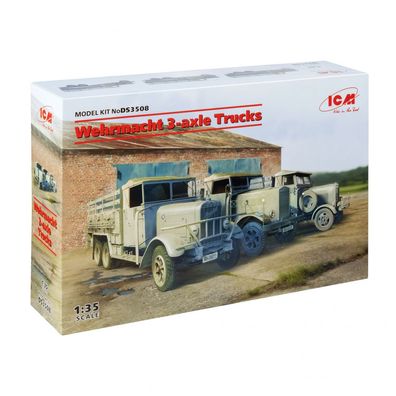 ICM - Wehrmacht 3-axle Trucks - 1:35 - 866 Teile