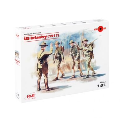 ICM - US Infantry (1917) - 1:35 - 4 Figuren