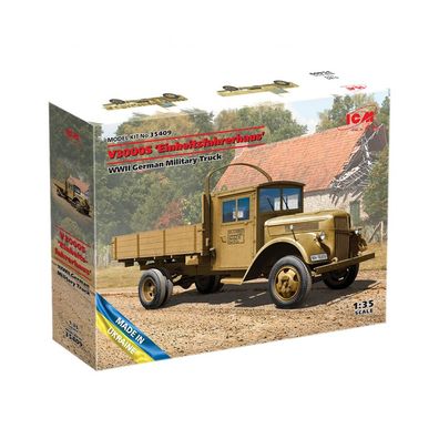 ICM - V3000S Einheitsfahrerhaus - WWII German Military Truck - 1:35 - 229 Teile