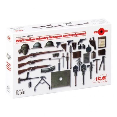 ICM - WWI Italian Infantry Weapons & Equipment - 1:35 - 214 Teile