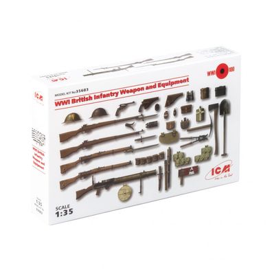 ICM - WWI British Infantry Weapons & Equipment - 1:35 - 150 Teile