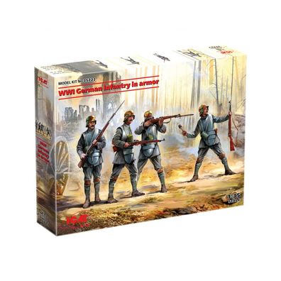 ICM - WWI German Infantry in Armor - 1:35 - 4 Figuren