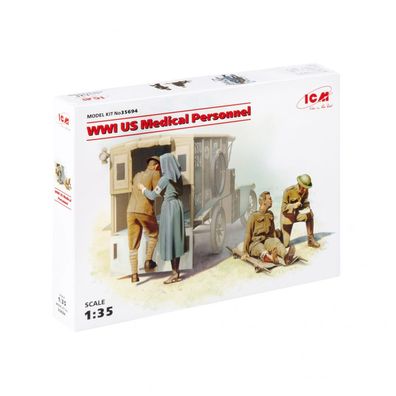 ICM - WWI US Medical Personnel - 1:35 - 4 Figuren