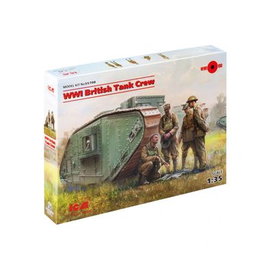 ICM - WWI British Tank Crew - 1:35 - 4 Figuren