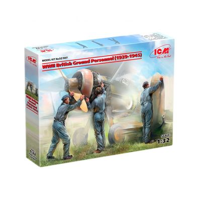 ICM - WWII British Ground Personnel 1939-1945 - 1:32 - 3 Figuren