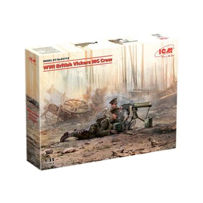 ICM - WWI British Vickers MG Crew - 1:35 - 2 Figuren