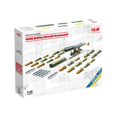 ICM - WWII British Aircraft Armament - 1:48 - 70 Teile
