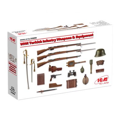 ICM - WWI Turkish Infantry Weapons & Equipment - 1:35 - 68 Teile