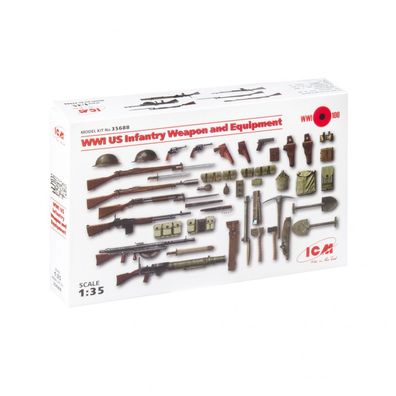 ICM - WWI US Infantry Weapons & Equipment - 1:35 - 208 Teile