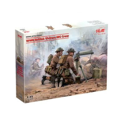 ICM - WWII British Vickers MG Crew - 1:35 - 2 Figuren
